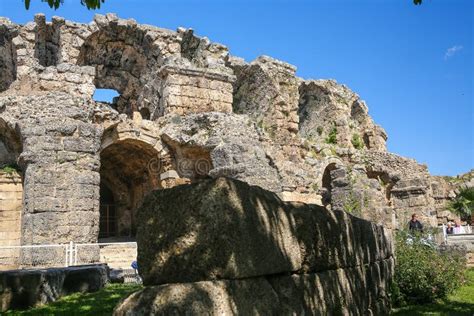 Side ruins in Turkey stock image. Image of culture, building - 54210511