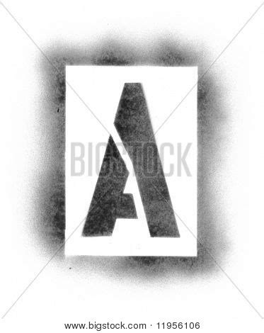 Stencil Letters Spray Paint Image & Photo | Bigstock