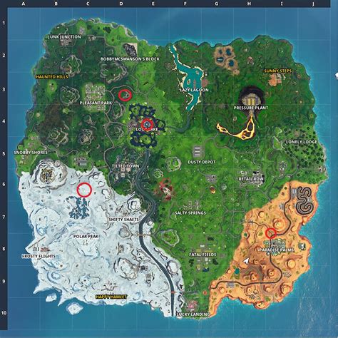 Fortnite Season X Worlds Collide: All Season X Rift Locations & Map