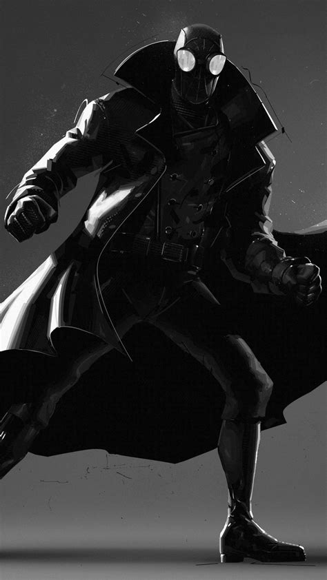 Spider Man Noir Wallpaper iPhone