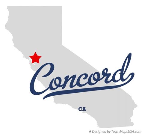 Map of Concord, CA, California