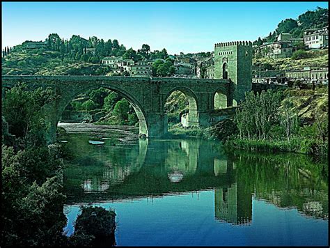 Toledo, Spain | Bridge de San Martin over the Tagus river | Dmitriy ...