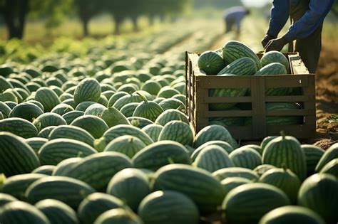 Premium Photo | Watermelon Harvest Farm Fresh Produce