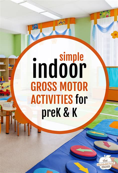 Indoor gross motor activities for preschool and kindergarten - The Measured Mom