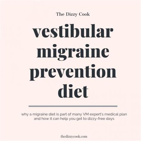 Vestibular Migraine Diet - The Dizzy Cook