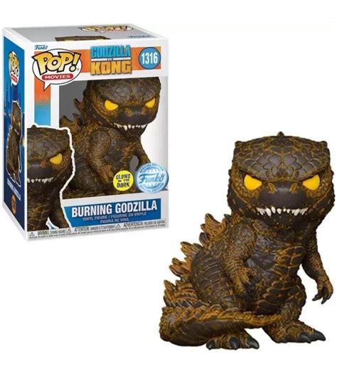 Godzilla vs. Kong: Funko Pop! Burning Godzilla Glow in the Dark Edition Vinyl Figure - Visiontoys