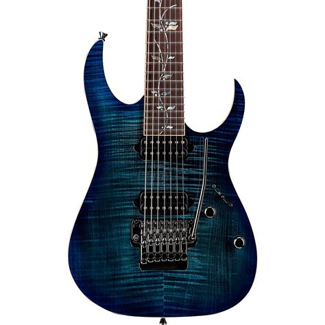 Ibanez RG8527Z j.custom 7-string Electric Guitar Transparent Blue | Musician's Friend