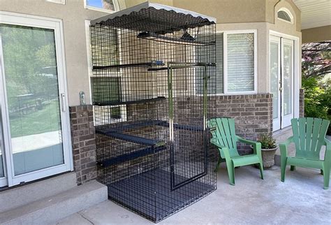 Catio 48 X 48 X 96 Indoor & Outdoor Cat Enclosure, Pet Enclosure, Cat ...