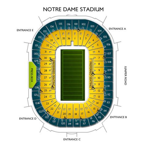 Nd Football Stadium Seating Chart: A Visual Reference of Charts | Chart ...