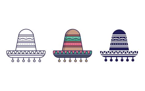 Mexican Hat vector icon 23158267 Vector Art at Vecteezy