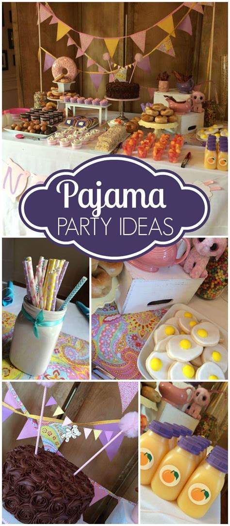 Pajama party / Birthday "Pretty PJ Party" | Birthdays, Workshop and Pajamas