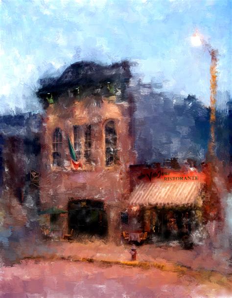 Villa Tronco at Dusk - Alicia Leeke Contemporary American Painter