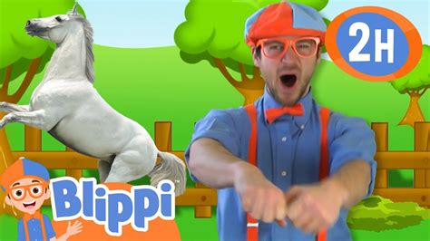 Horse Song | BLIPPI 2 Hour Compilation | Educational Songs For Kids ...