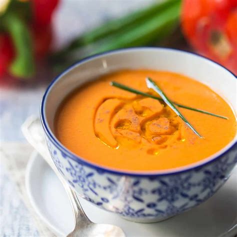 Authentic Spanish Gazpacho: easy, cool, & refreshing! -Baking a Moment