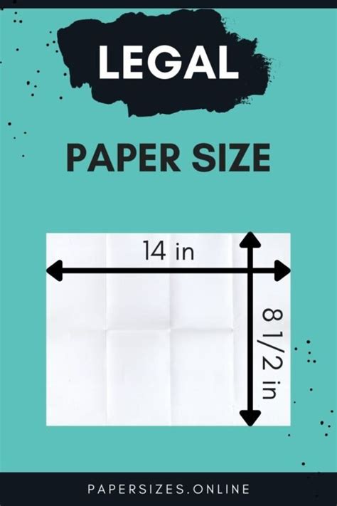 Legal Paper Size And Dimensions - Paper Sizes Online