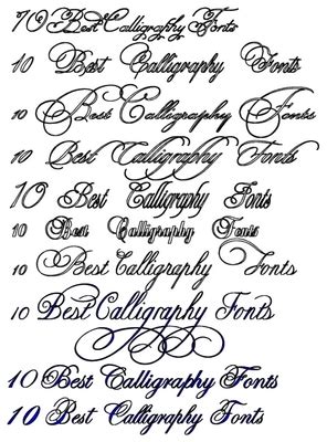 Spoodawgmusic: wedding calligraphy fonts