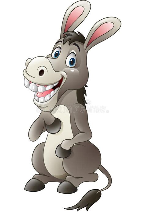 Cartoon funny donkey mascot royalty free illustration | Cartoon ...