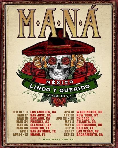 Maná Adds U.S. Cities to ‘México Lindo Y Querido’ Tour - Pollstar News