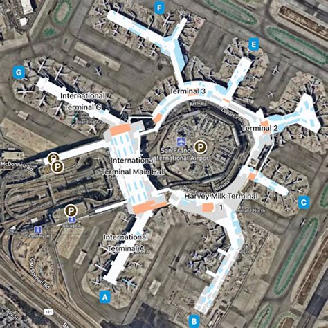 San Francisco Airport SFO Terminal 3 Map