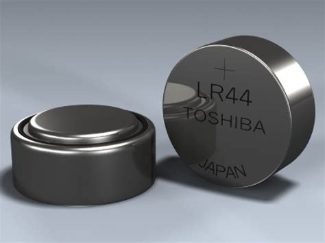 LR44 Button Cell Battery 3d Model by Mesh Factory