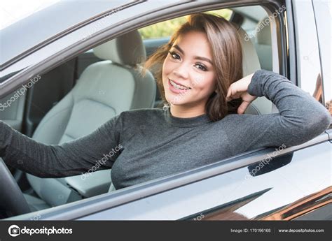 Teen Girl Driving Car Stock Photo by ©rmarmion 170196168