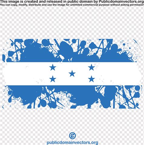 Flag of Honduras grunge pattern, png | PNGWing