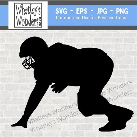 Football SVG Lineman JPG Game Cut File Tshirt File - Etsy