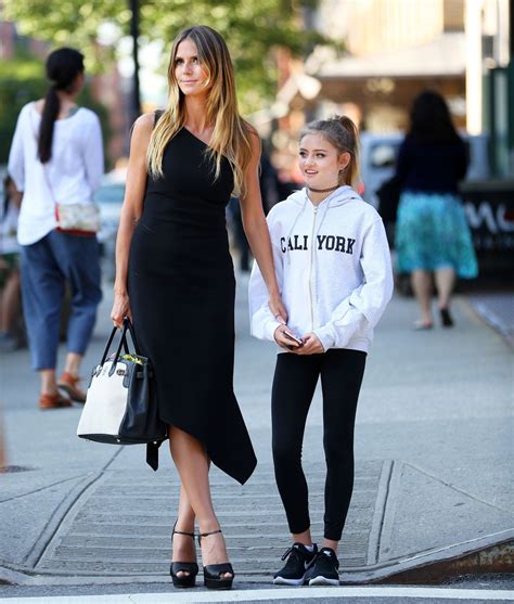 Heidi Klum With Her Daughter - Shopping in Tribeca in NY 06/14/2017 ...