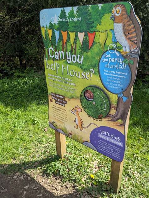 The Gruffalo party trail at Delamere Forest