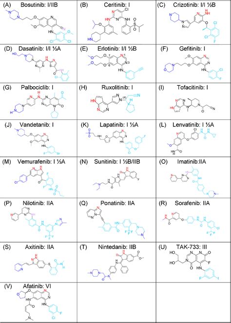 [PDF] Classification of small molecule protein kinase inhibitors based upon the structures of ...