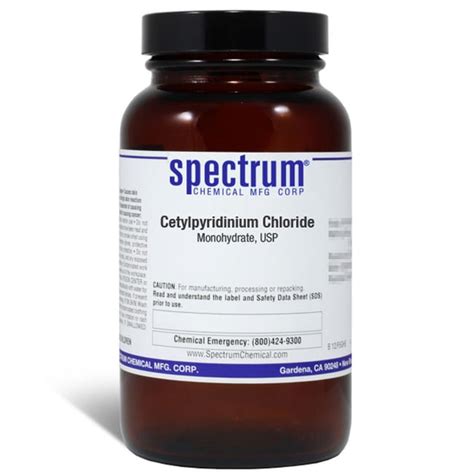 Cetylpyridinium Chloride, Monohydrate, USP, 98-102%, Spectrum | Fisher Scientific