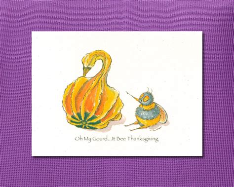 Oh My Gourd, It Bee Thanksgiving – Just Bee & Me Greeting Cards – Just Bee & Me Greeting Cards