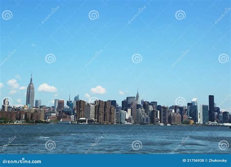 Midtown Manhattan Skyline Panorama Royalty Free Stock Photos - Image ...