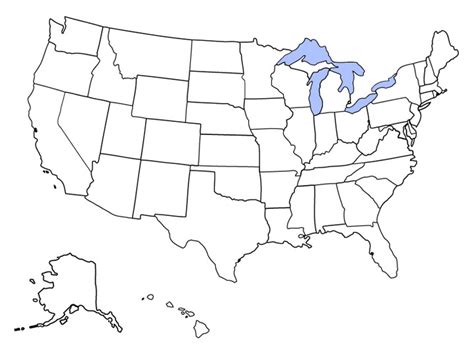 Blank Map of the United States - Free Printable Maps