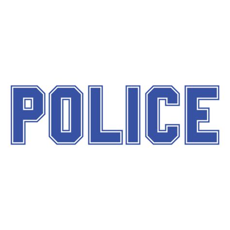 Police Text Logo Vector SVG File for Cricut & Silhouette | Craftpi