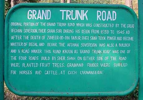 The Great Grand Trunk or GT Road of Mughal Empire - Internet Knowlages