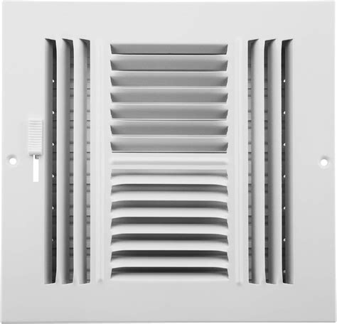 Accord ABSWWH488 Sidewall/Ceiling Register with 4-Way Design, 8-Inch x 8-Inch(Duct Opening ...