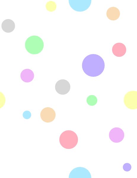 Polka Dots, In Pastel Colors Clip Art at Clker.com - vector clip art ...