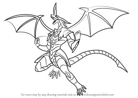 Learn How to Draw Drago from Bakugan Battle Brawlers (Bakugan Battle Brawlers) Step by Step ...