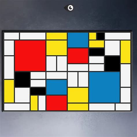 abstract squares Composition abstract pop art Giclee poster print on canvas for wall decoration ...