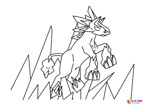 The Glastrier Pokemon Coloring Page - Free Printable Coloring Pages