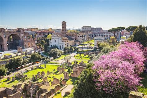 The Aerial View of Roman Forum in Rome, Italy Stock Image - Image of ...