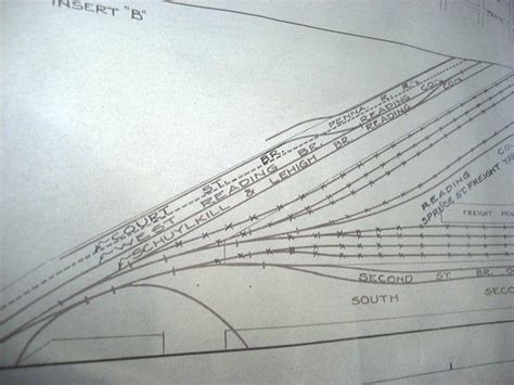 Reading,pa reading railroad long map 1935 | #1839880049