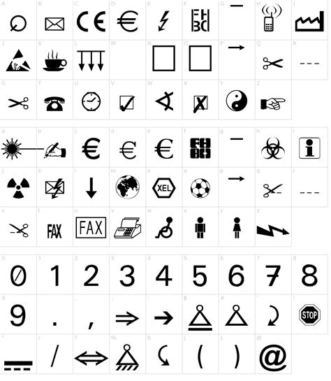 Martin Vogel's Symbols Font Download