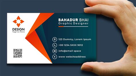 How to Create Business Card Design in Corel Draw | Visiting Card Design Tutorial In Urdu Hindi ...
