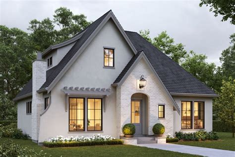 Plan of a frame house with a European-style attic