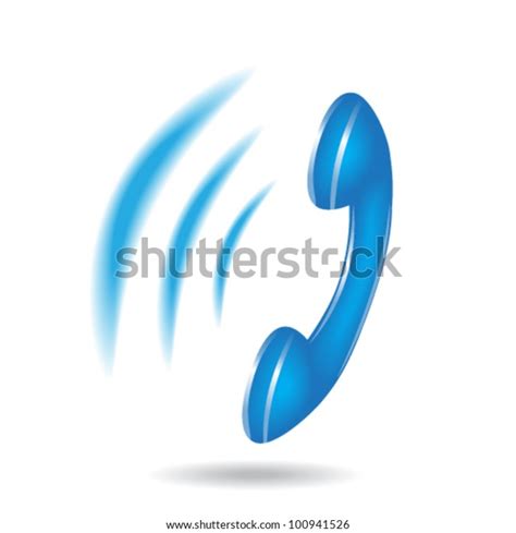 Ringing Phone Vector Stock Vector (Royalty Free) 100941526