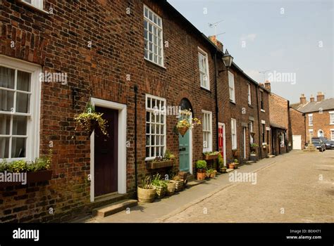 Terraced houses, Croston, Lancashire Stock Photo, Royalty Free Image ...