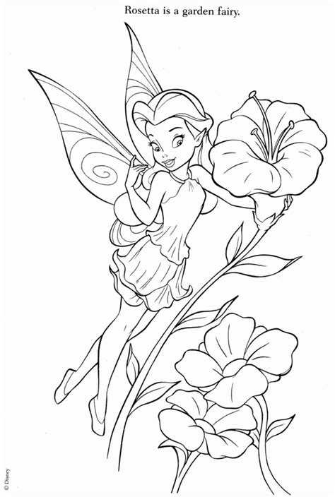 Rosetta Tinkerbell Coloring Pages - Coloring and Drawing