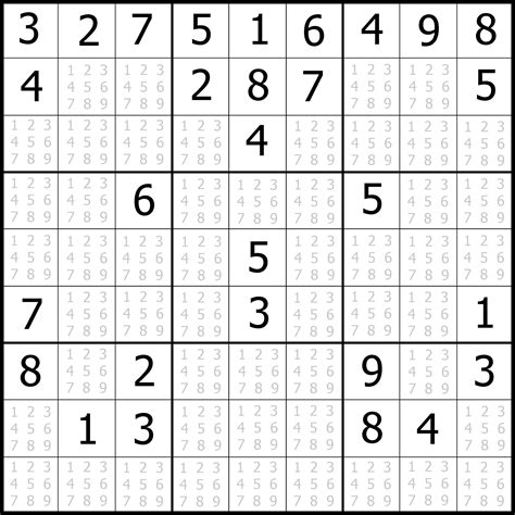 Printable Sudoku Puzzles 9X9 | Printable Crossword Puzzles